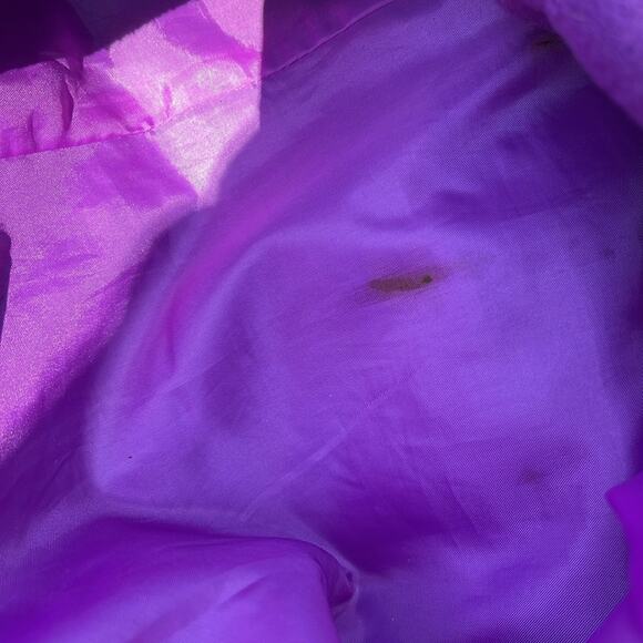 Old Navy Hooded Pea Coat Purple Small - Picture 4 of 8